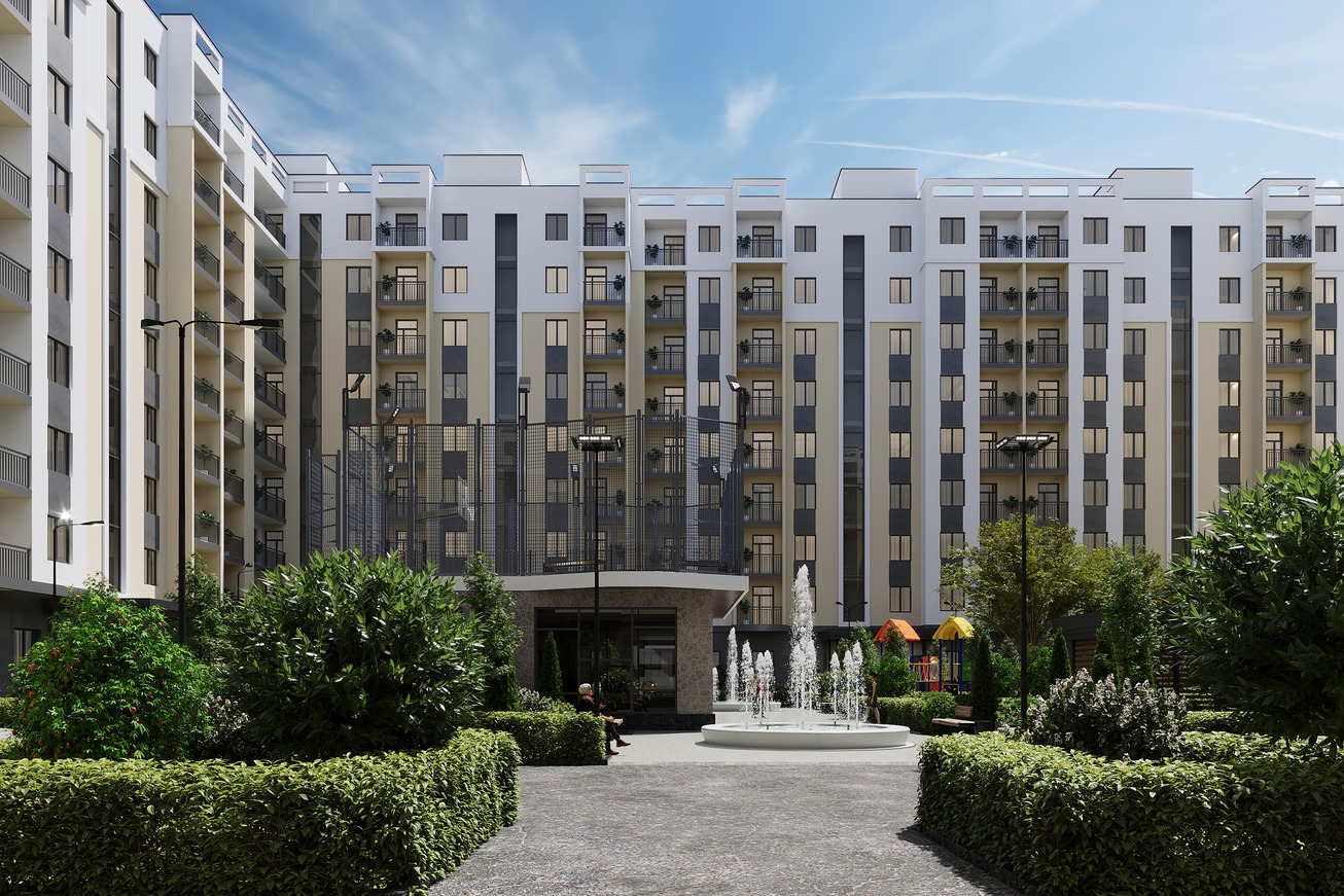 Вид на жилой комплекс