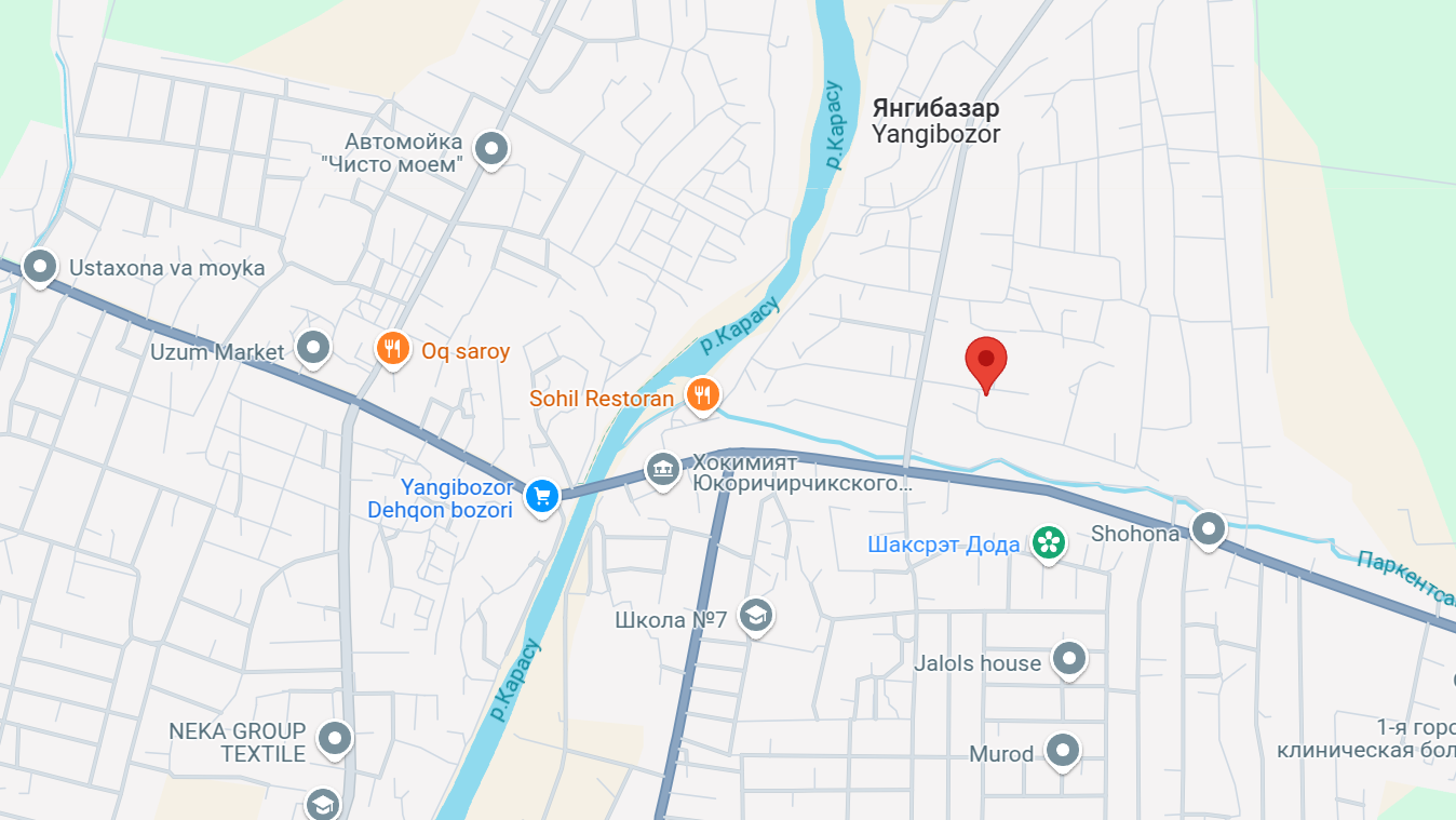 Карта расположения комплекса